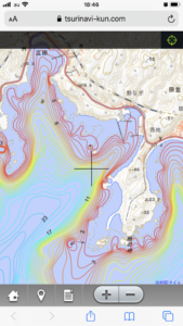 和歌山南紀串本アズエの海図・海底地形図・水深