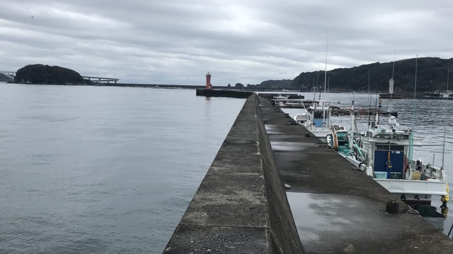 エギングにオススメのポイント串本漁港外側堤防、和歌山県串本のサビキもできてエギングで時期外れの超大型も期待できる漁港